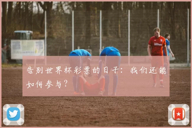 告别世界杯彩票的日子：我们还能如何参与？