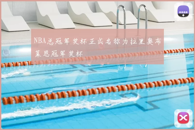 NBA总冠军奖杯正式名称为拉里奥布莱恩冠军奖杯